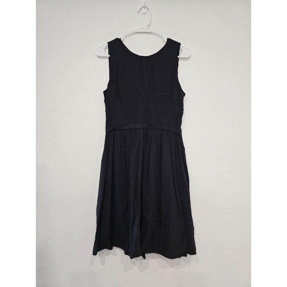 FRNCH Women's Black Morgan Back Lace Trim Fit and Flare Dress NWT Size Small